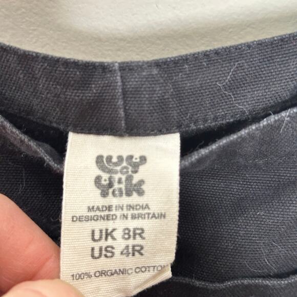 LUCY & YAK Original Dungaree Organic Denim Overalls in Black Sz 4R {KK54} - Picture 6 of 6